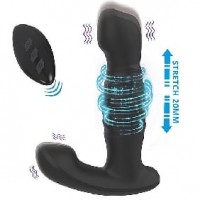 Prostate Massager with Thrusting, Vibrating, 14 Function, w/Remote Control